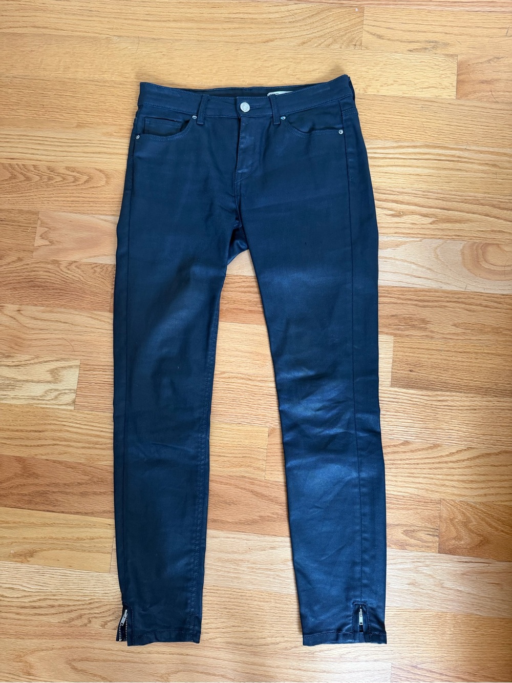 Zara Woman Slim Fit Black Jeans